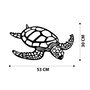Wallity Caretta Caretta Escultura de Pared de Metal Negro